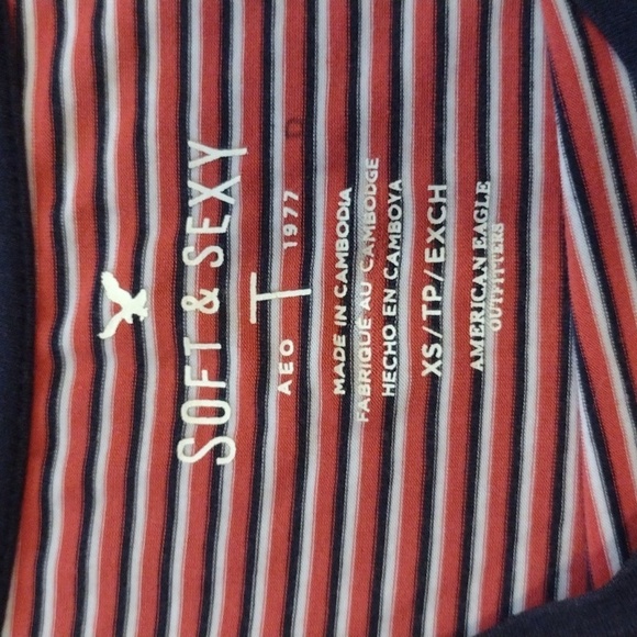 American Eagle Outfitters Soft & Sexy Striped Shirt - Picture 3 of 11